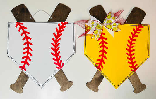 Baseball/Softball Door Hanger