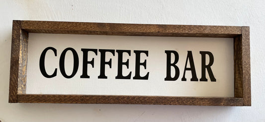 Coffee Bar Shelf Sign