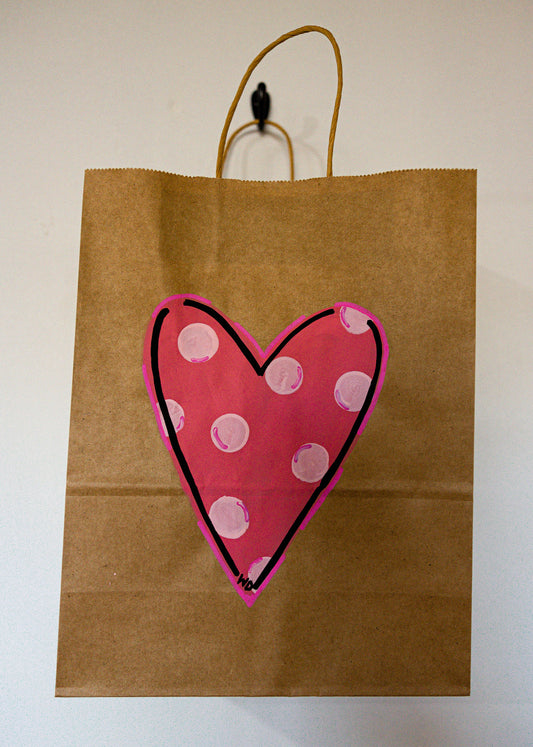 Custom Heart Gift Bag