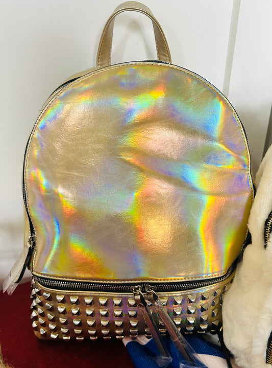 Metallic Gold Backpack